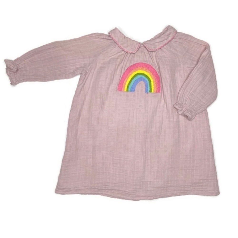 Everbloom Baby Amber Embroidered Rainbow Dress‎